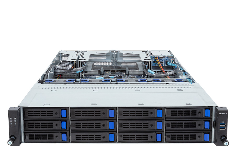 Gigabyte 2U 12Bays Dual Processor Rackmount Server - R283-S91-AAJ2