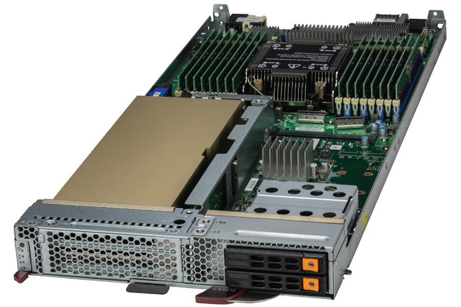 Supermicro 2 Bays Single Sockets Single Blade Server - SBI-611E-1C2N