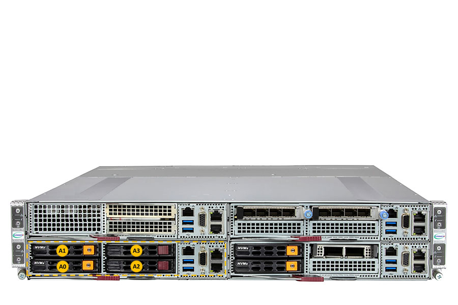 Supermicro 2U 4Nodes Single Processor Rackmount Server - SYS-211GT-HNTF